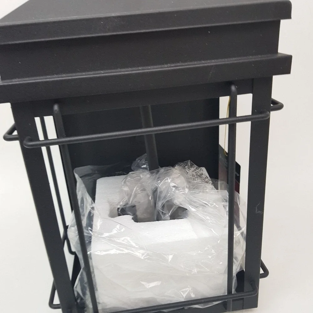 Rotherfield Vintage Outdoor Wall Light Fixture Black Lantern 2-Light 17